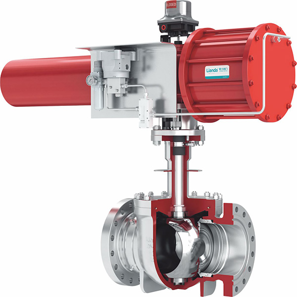Upper-type cryogenic ball valve