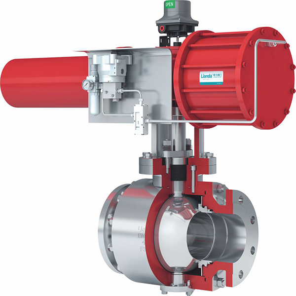 Special wear-resistant ball valve for powder and slurry