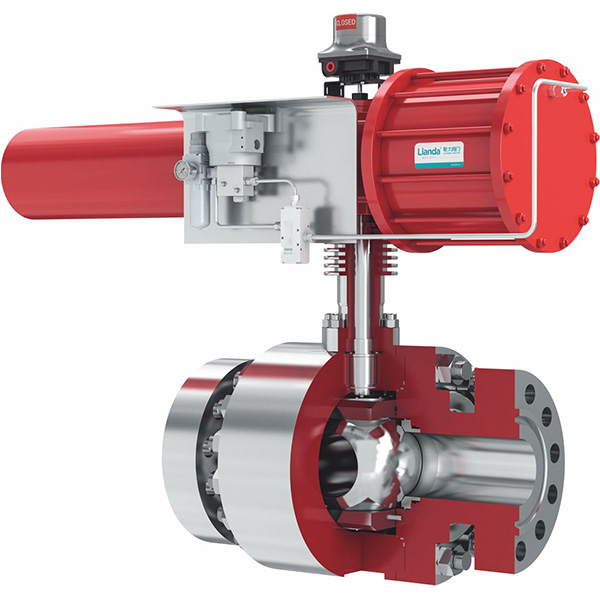 Special cut-off valve for slag oil hydrogenation unit