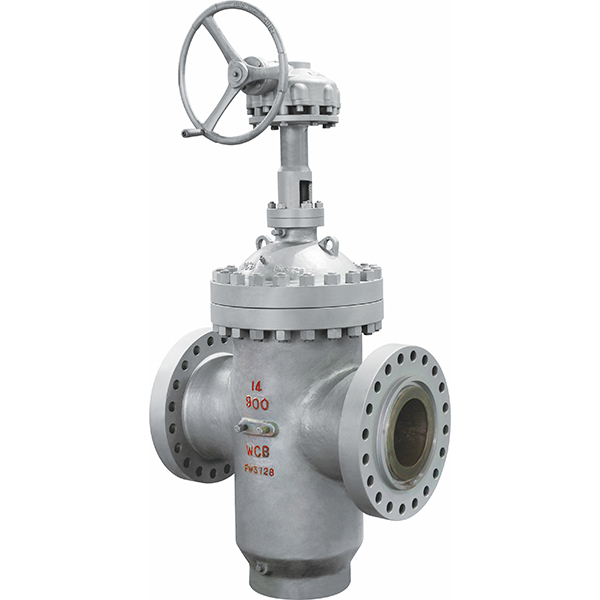 Straight open gate valve