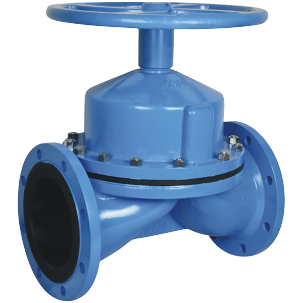 Fluorine-lined diaphragm valve